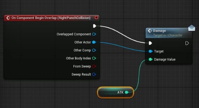 UE5のパンチ攻撃